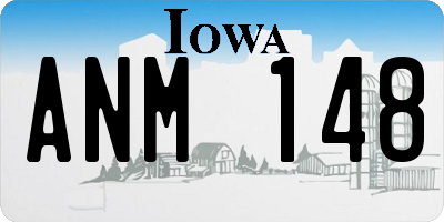 IA license plate ANM148