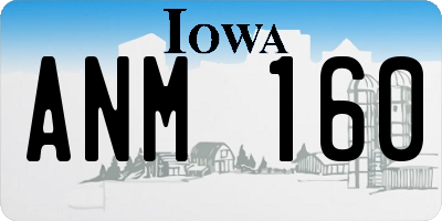 IA license plate ANM160
