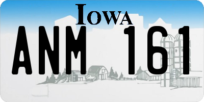 IA license plate ANM161