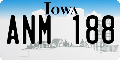 IA license plate ANM188