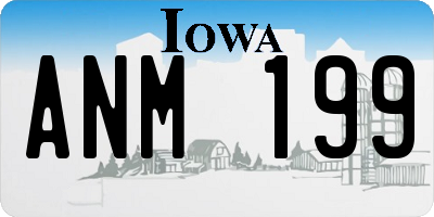 IA license plate ANM199