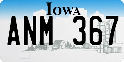 IA license plate ANM367