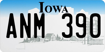 IA license plate ANM390