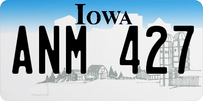 IA license plate ANM427
