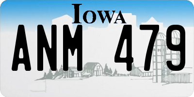 IA license plate ANM479