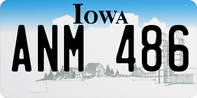 IA license plate ANM486