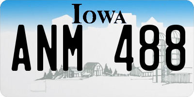 IA license plate ANM488