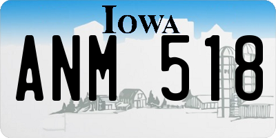IA license plate ANM518