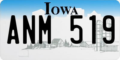 IA license plate ANM519