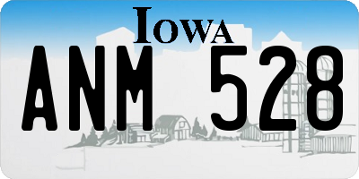 IA license plate ANM528