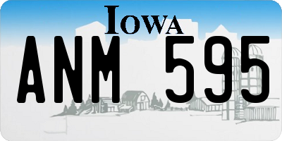 IA license plate ANM595