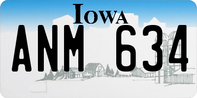 IA license plate ANM634