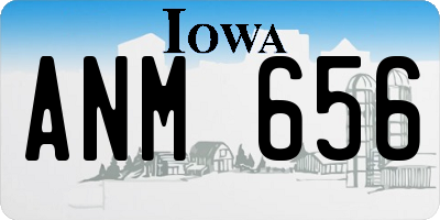 IA license plate ANM656