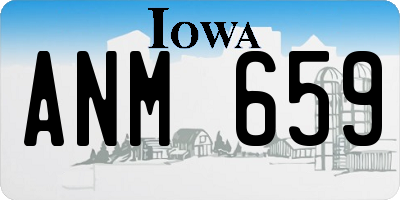 IA license plate ANM659