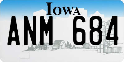 IA license plate ANM684