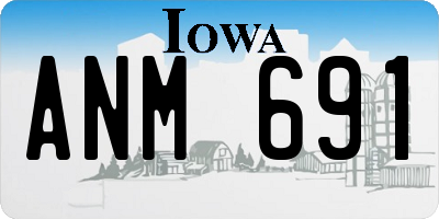 IA license plate ANM691