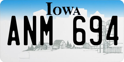 IA license plate ANM694