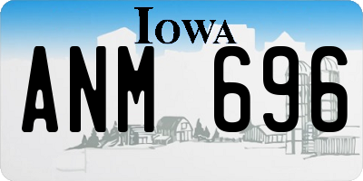 IA license plate ANM696