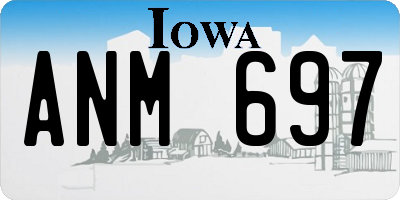 IA license plate ANM697