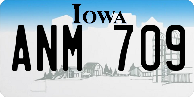 IA license plate ANM709