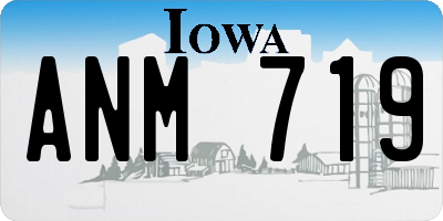 IA license plate ANM719