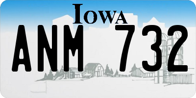 IA license plate ANM732