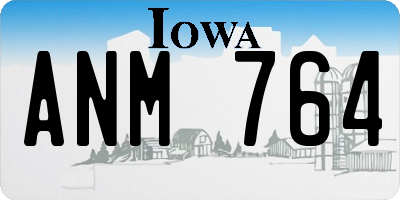 IA license plate ANM764