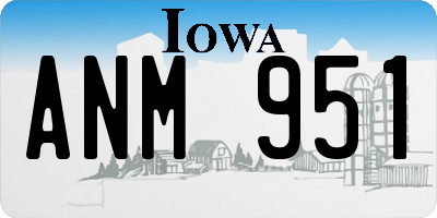 IA license plate ANM951