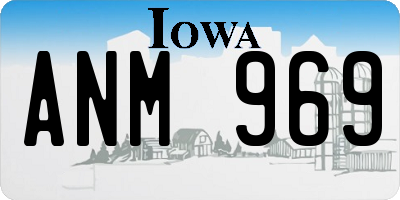IA license plate ANM969