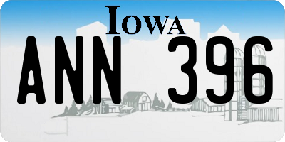 IA license plate ANN396