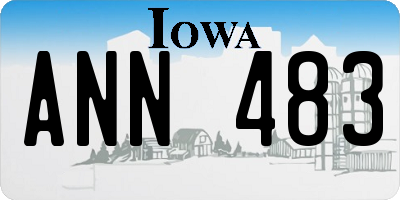 IA license plate ANN483