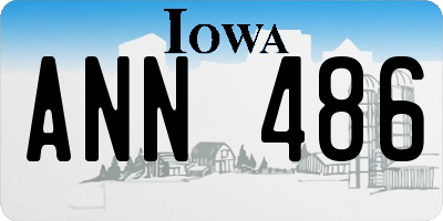 IA license plate ANN486