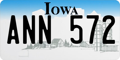 IA license plate ANN572