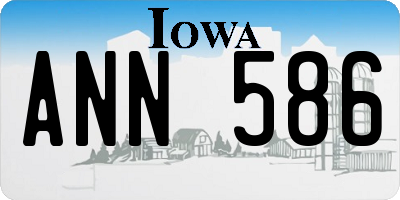 IA license plate ANN586