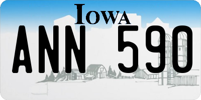 IA license plate ANN590