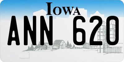 IA license plate ANN620