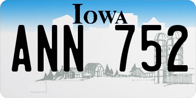IA license plate ANN752