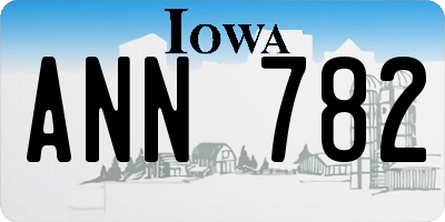 IA license plate ANN782