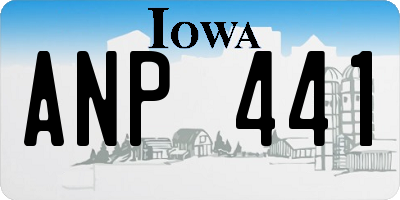 IA license plate ANP441