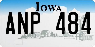 IA license plate ANP484