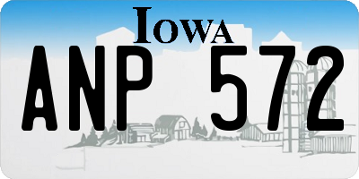 IA license plate ANP572
