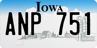 IA license plate ANP751