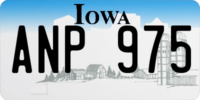 IA license plate ANP975