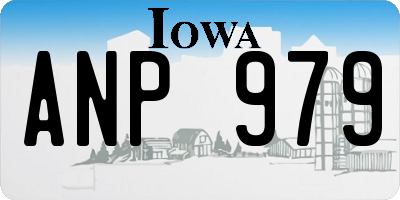 IA license plate ANP979