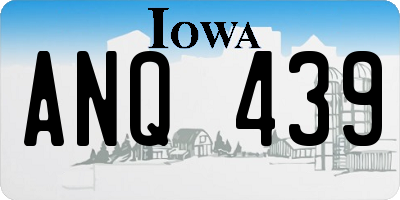 IA license plate ANQ439