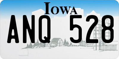 IA license plate ANQ528
