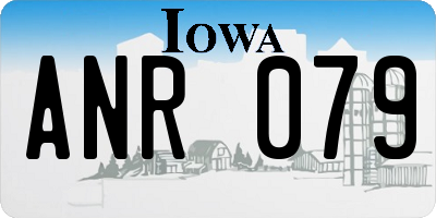 IA license plate ANR079