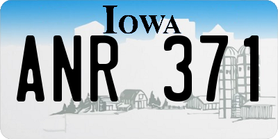 IA license plate ANR371