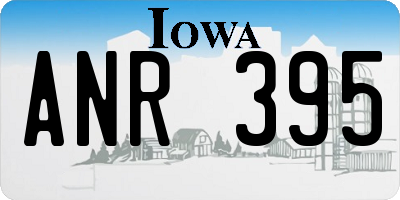 IA license plate ANR395