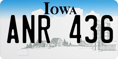 IA license plate ANR436